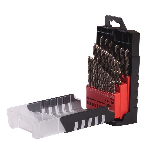 CO5129.jpg CO5129 - Juego de brocas con cobalto de acero de alta velocidad zanco recto, 29 piezas Urrea