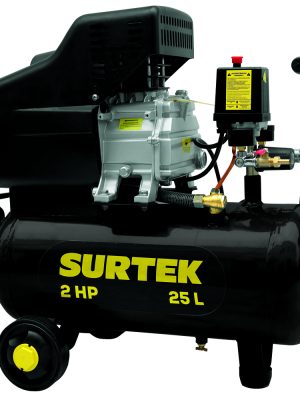 COMP425B.jpg COMP425B - Compresor de aire eléctrico lubricado 25L, 2HP, 127V Surtek