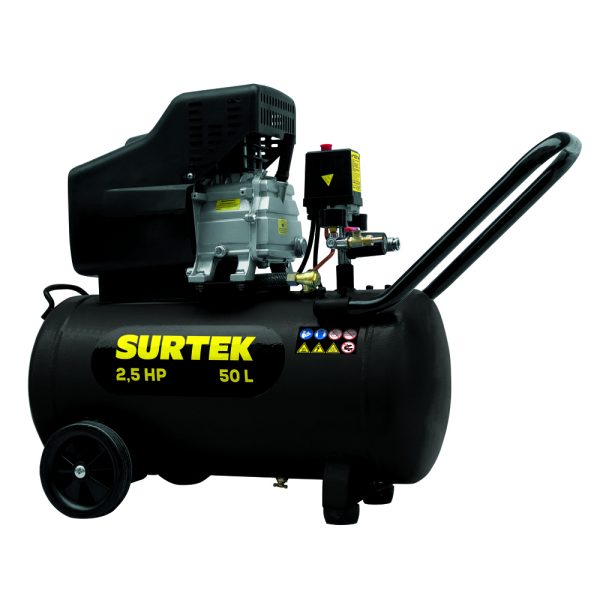 COMP550B - Compresor de aire eléctrico lubricado 50L, 2.5HP, 127V Surtek