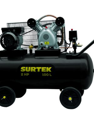 COMP6100B.jpg COMP6100B - Compresor de aire eléctrico con transmisión de banda 100L, 2HP, 127V Surtek