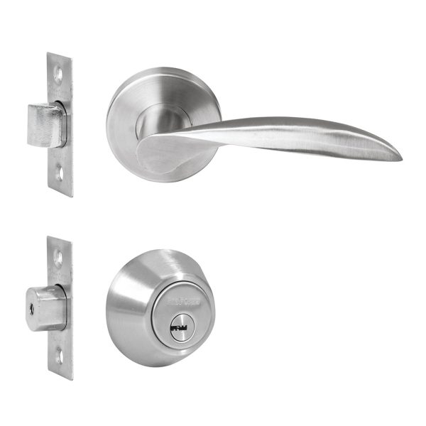 CPF3-1060-US32D - Combo Messina función sencilla, acero inoxidable, llave de puntos, en caja Proforza