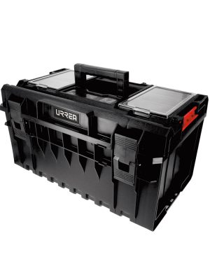 CPM12 - Caja portaherramientas plástica modular con compartimentos color negro 23" x 15" x 12" Urrea