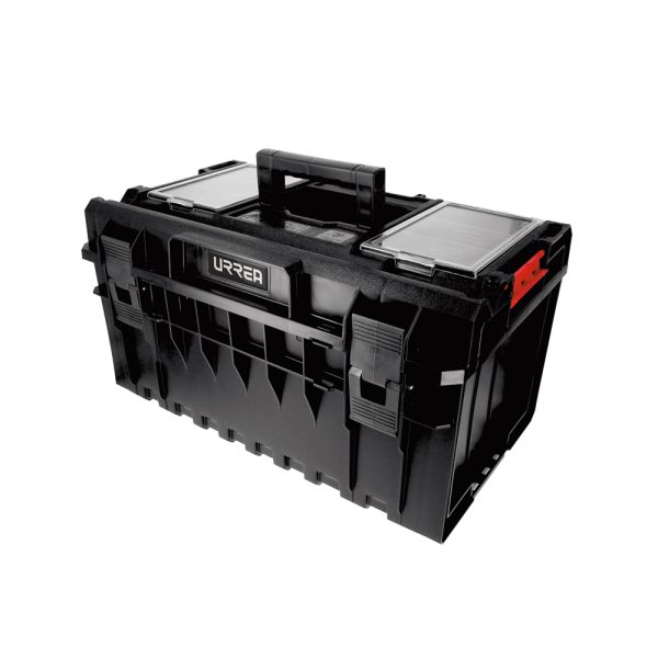 CPM12.jpg CPM12 - Caja portaherramientas plástica modular con compartimentos color negro 23" x 15" x 12" Urrea