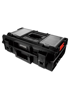 CPM7 - Caja portaherramientas plástica modular con compartimentos color negro 23" x 15" x 7" Urrea