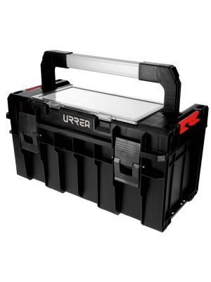 CPO18 - Caja portaherramientas plástica modular con organizador color negro 18"x 10" x 9" Urrea