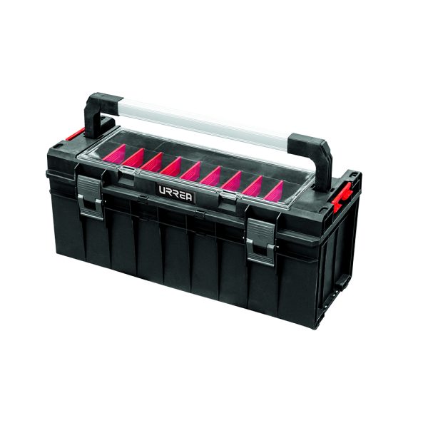 CPO25.jpg CPO25 - Caja portaherramientas plástica modular con organizador color negro 25" x 10" x 10" Urrea