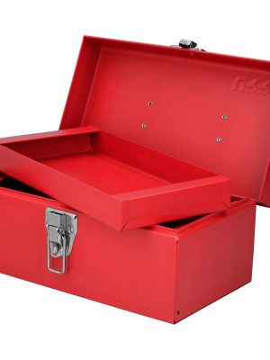 D1.jpg D1 - Caja portaherramientas métalica con asa plástica color rojo 11" x 6" x 5" Urrea