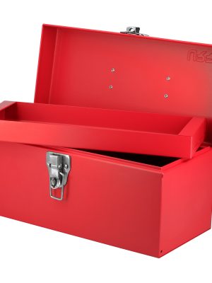 D2.jpg D2 - Caja portaherramientas métalica con asa plástica color rojo 14" x 6" x 6" Urrea