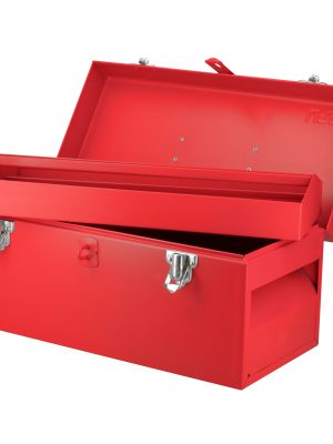 D3.jpg D3 - Caja portaherramientas métalica con asa plástica color rojo 16" x 7" x 7" Urrea
