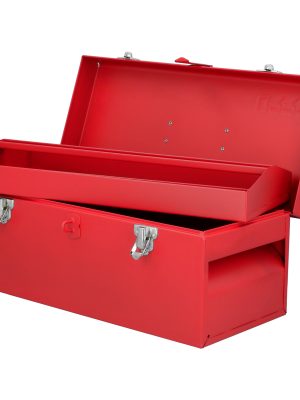 D4.jpg D4 - Caja portaherramientas métalica con asa plástica color rojo 17" x 7" x 7" Urrea
