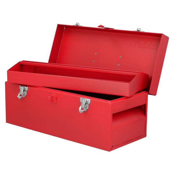 D4.jpg D4 - Caja portaherramientas métalica con asa plástica color rojo 17" x 7" x 7" Urrea
