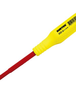 D402V.jpg D402V - Destornillador con mango amarillo dieléctrico, punta phillips 1000 V #2 x 4" Surtek