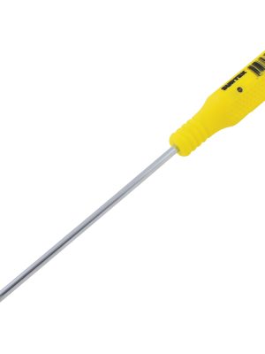 D424 - Destornillador con mango amarillo, punta cabinet barra redonda 3/16" x 4" Surtek