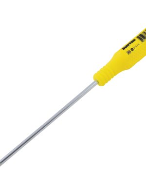 D434 - Destornillador con mango amarillo, punta cabinet barra redonda 3/16" x 6" Surtek