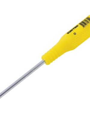 D440 - Destornillador con mango amarillo, punta Phillips barra redonda #0 x 4" Surtek