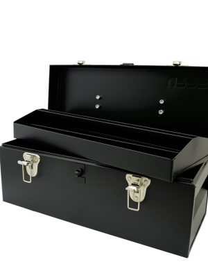 D4C20.jpg D4C20 - Caja portaherramientas metálica con asa metálica color negro 17" x 7" x 7" Urrea