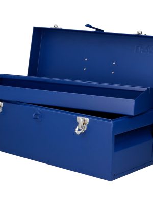 D5A.jpg D5A - Caja portaherramientas métalica con asa plástica color azul 20" x 7" x 7" Urrea