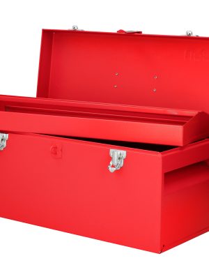 D6.jpg D6 - Caja portaherramientas métalica con asa plástica color rojo 20" x 8" x 9" Urrea