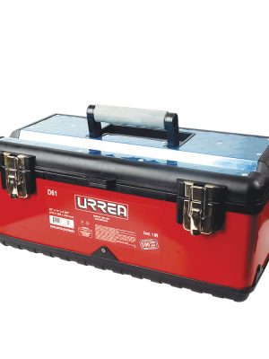 D61.jpg D61 - Caja portaherramientas metálica-plástica color rojo/negro 20" x 11" x 8" Urrea