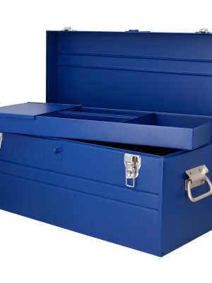 D8A.jpg D8A - Caja portaherramientas métalica con asa plástica color azul 23" x 10" x 11" Urrea
