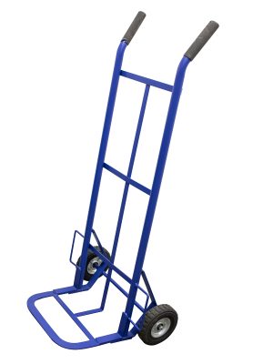 DBS400A.jpg DBS400A - Diablo bodeguero capacidad 400 kg azul con llanta sólida Surtek