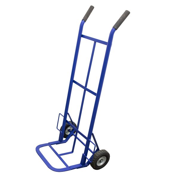 DBS400A - Diablo bodeguero capacidad 400 kg azul con llanta sólida Surtek