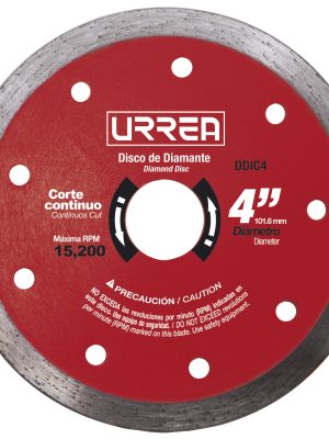 DDIC4 - Disco de diamante continuo, 4" Urrea
