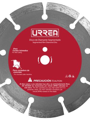 DDIS14 - Disco de diamante para cortadora de concreto, 14" Urrea