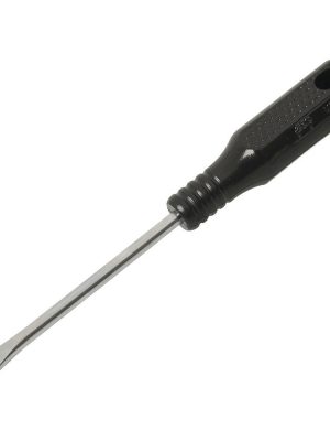 DER16.jpg DER16 - Destornillador con mango negro, punta plana barra redonda 1/4" x 6" Foy