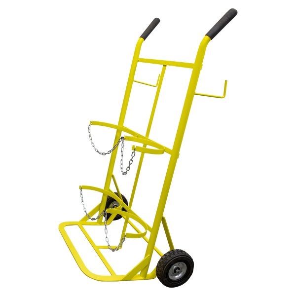 DG2C - Diablo para cilindros o tanques capacidad 2 cilindros con llanta sólida Surtek