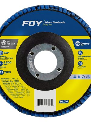 DL74 - Disco laminado tipo 29 grano 40, 7" Foy