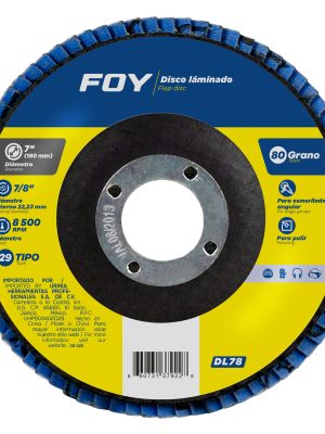 DL78 - Disco laminado tipo 29 grano 80, 7" Foy