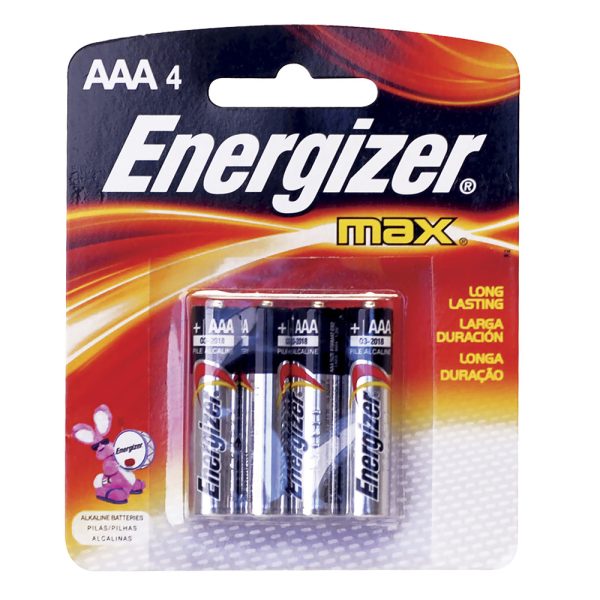 E92BP-4.jpg E92BP-4 - Pila alcalina Energizer® "AAA", 4 piezas Surtek