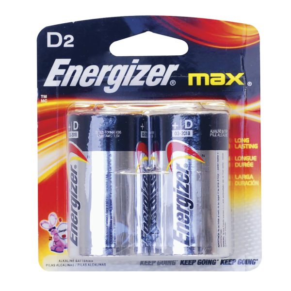 E95BP-2 - Pila alcalina Energizer® "D", 2 piezas Surtek