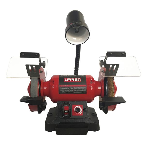 EB1006 - Esmeril de banco con base de acero 6" 1/3 HP 250 W 120 V, 3400 RPM Urrea