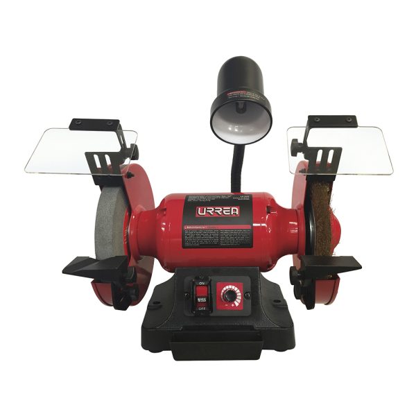 EB1008 - Esmeril de banco con base de acero 8" 3/4 HP 570 W 120 V, 3400 RPM Urrea