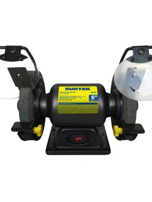 EB406 - Esmeril de banco motor silencioso de inducción 6" 1/3 HP 250 W 120 V, 3450 RPM Surtek