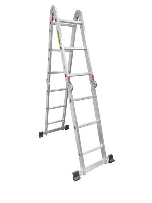 EM12.jpg EM12 - Escalera multiposiciones tipo III de aluminio con 12 peldaños Surtek