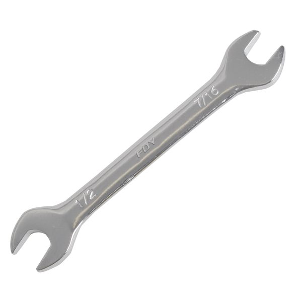 ES1416.jpg ES1416 - Llave española pulido espejo en pulgadas, 7/16" x 1/2" Foy