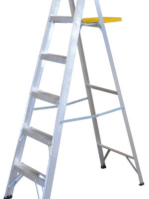 ET5.jpg ET5 - Escalera de tijera tipo III de aluminio y tapa plástica con 5 peldaños Surtek