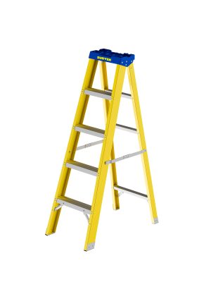 ETFV24 - Escalera de tijera tipo II de fibra de vidrio con 4 peldaños Surtek