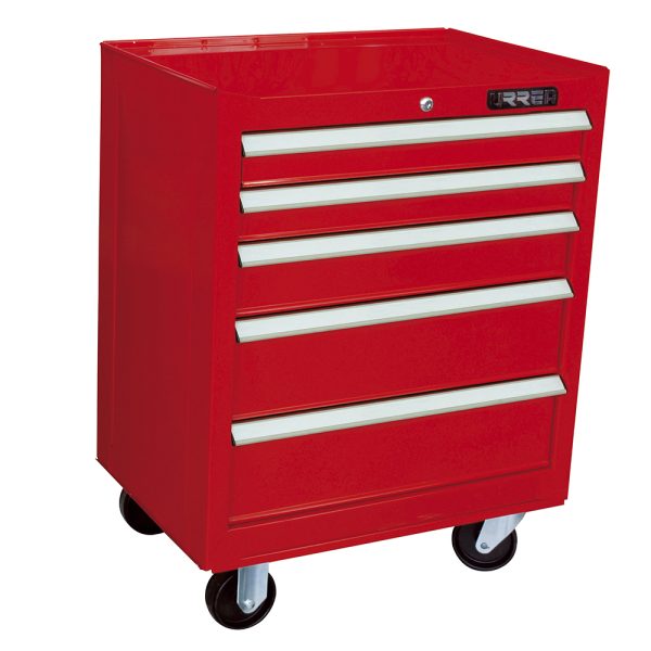 EX27M5 - Gabinete móvil 5 gavetas color rojo serie EX 27" Urrea