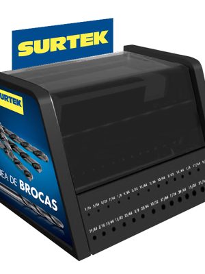 EXBROCAS - Exhibidor con brocas de cobalto de acero de alta velocidad, 526 piezas Surtek