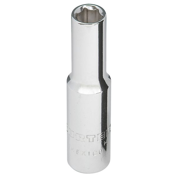 F4408HL - Dado largo cuadro de 1/4", 6 puntas, en pulgadas, 1/4" Surtek