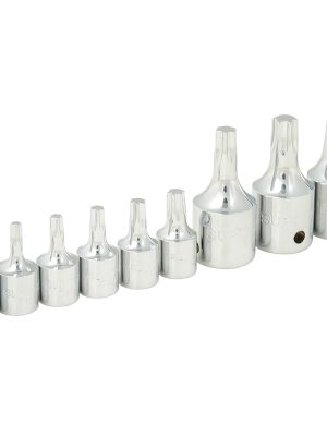 F4451T - Juego de dados con punta torx cuadro de 1/4" y 3/8", 9 piezas Surtek