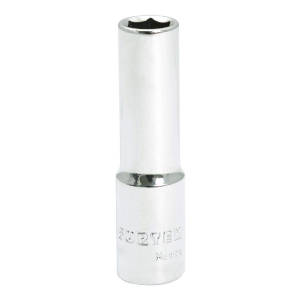 F5114HL - Dado largo cuadro de 3/8", 6 puntas, en pulgadas, 7/16" Surtek