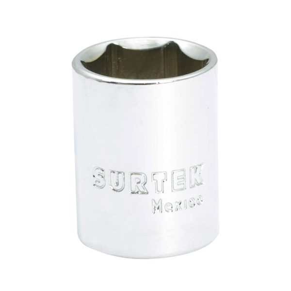 F5116HL - Dado largo cuadro de 3/8" 6 puntas, en pulgadas, 1/2" Surtek