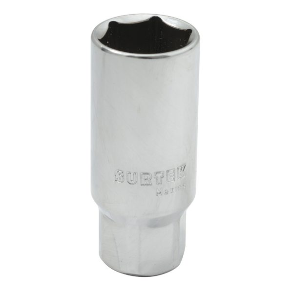 F512050 - Dado para bujía con neopreno en pulgadas, cuadro 3/8", 6 puntas, 5/8" Surtek