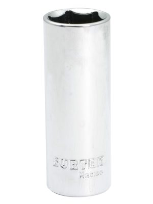 F5122HL - Dado largo cuadro de 3/8", 6 puntas, en pulgadas, 11/16" Surtek