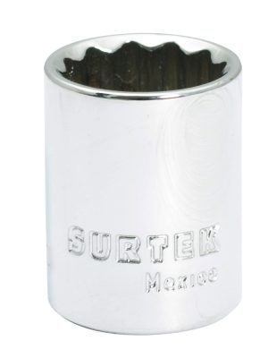 F5122M - Dado cuadro de 3/8", 12 puntas, métrico, 22 mm Surtek